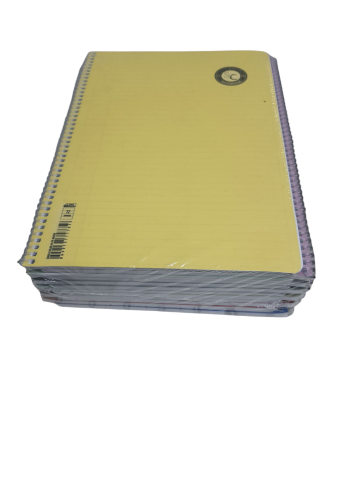 S COLOR 60  YP A4 TELLİ PP KAPAK ÇİZGİLİ DEFTER 12 Lİ
