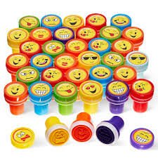 EMOJİ DESENLİ OYUNCAK MÜHÜR 60 LI