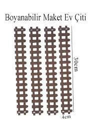 MİSYON AHŞAP ÇİT NATURAL 30 CM 4 LÜ