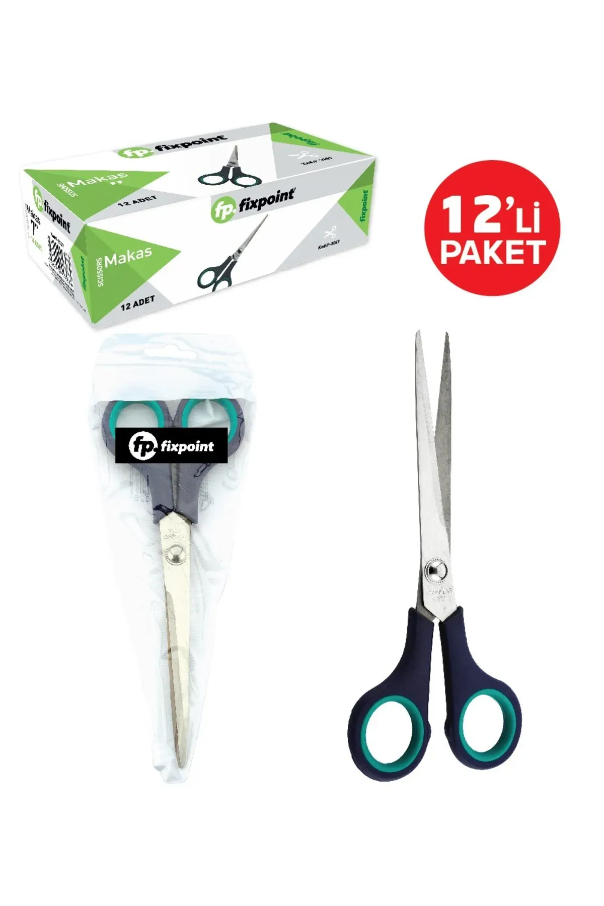 FİXPOİNT MAKAS *7* KOD 3057 12 Lİ