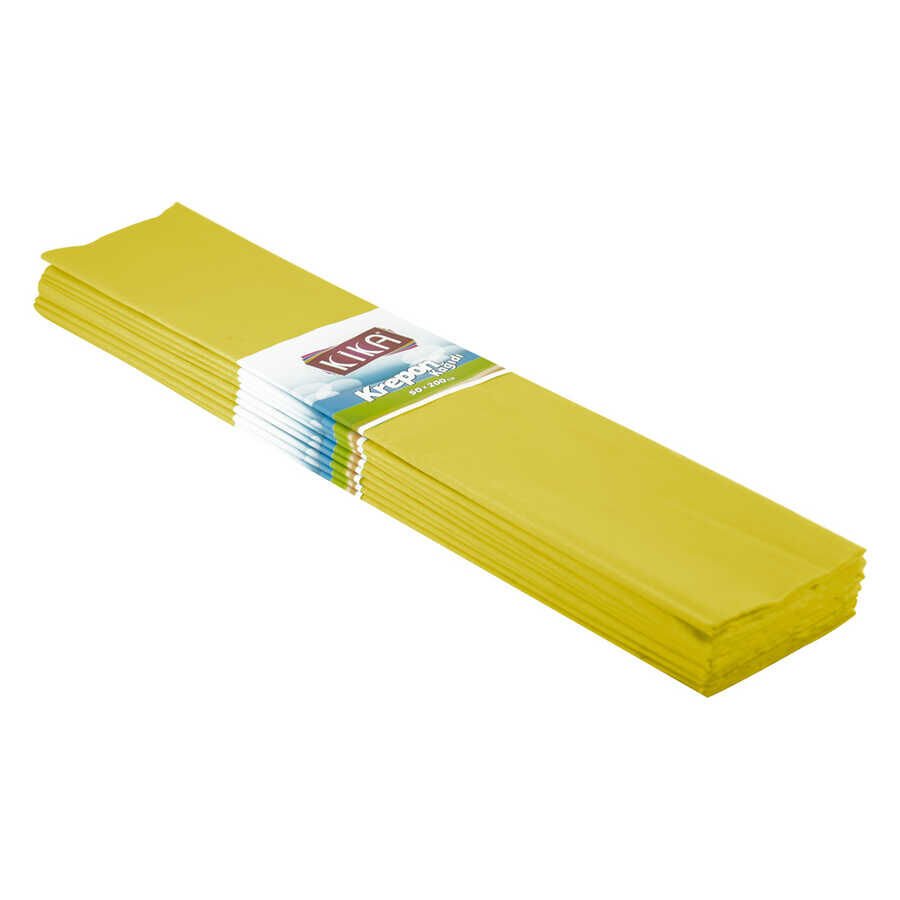 KİKA KRAPON KAĞIDI 50x200 SARI 10 LU