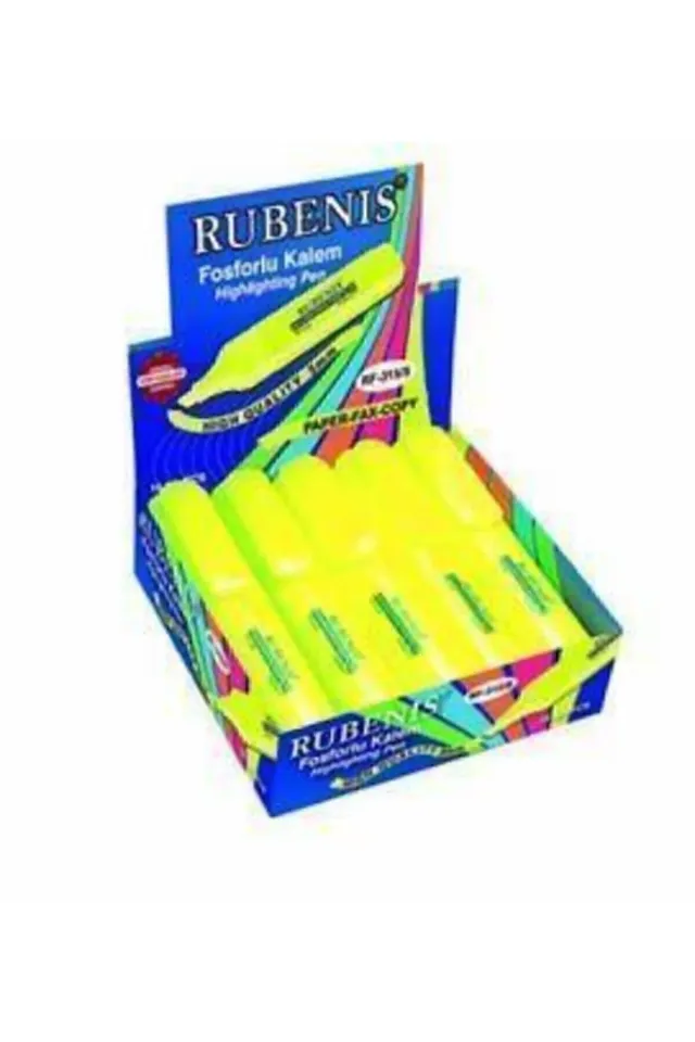 RUBENİS FOSFORLU KALEM SARI 10 LU
