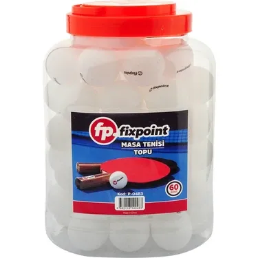 FİXPOİNT P-0483 BEYAZ  RAKET TOPU 60 LI