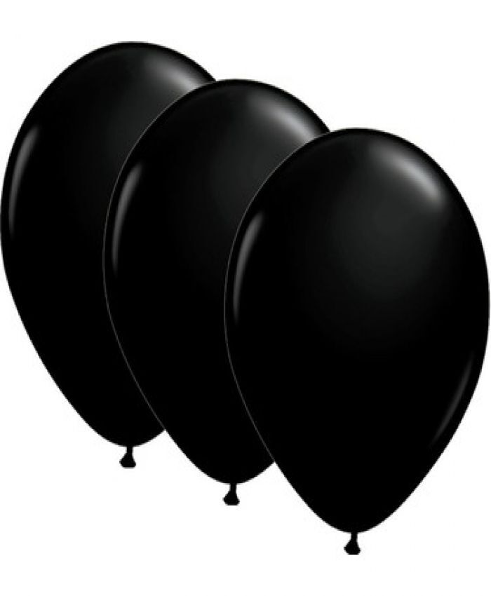 ATOM BALON METALİK SİYAH BALON 100 LÜ