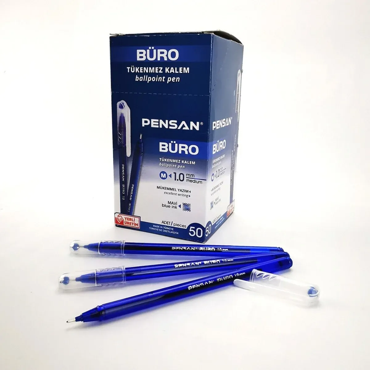 PENSAN BÜRO MAVİ TÜKENMEZ KALEM 50 Lİ