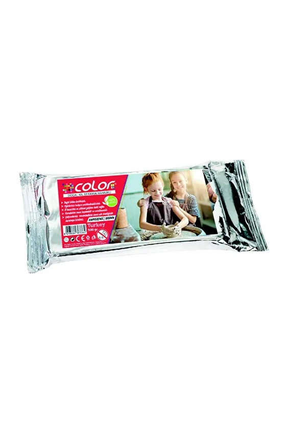 COLOR KAHVERENGİ  KİL HAMURU 500 GR