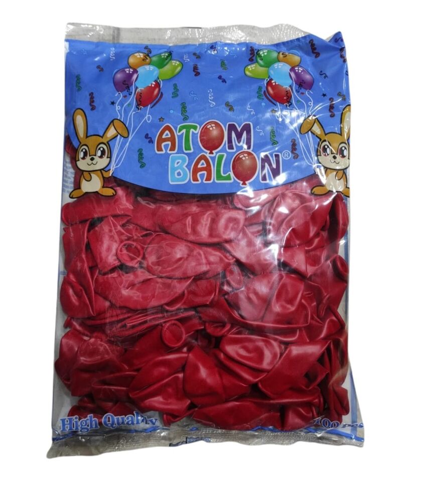 ATOM BALON KIRMIZI 100 LÜ