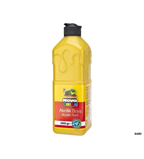 NOVA COLOR AKRİLİK BOYA SARI NC-381 500 GR
