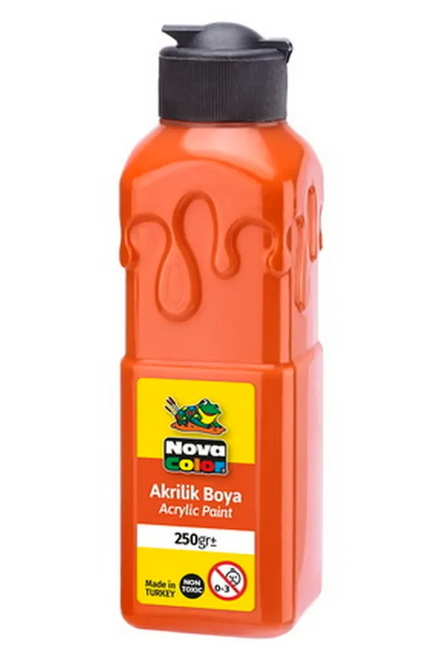 NOVA COLOR AKRİLİK BOYA TURUNCU NC-3017 250 GR