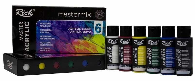 RİCH MASTERMİX 60 CC AKRİLİK BOYA 6 LI