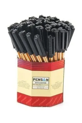 PENSAN OFFICE PEN SİYAH 60 LI *24