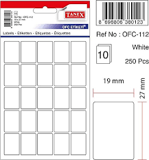 TANEX OFC-112 ETİKET 10 LU PK