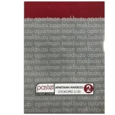 PASTEL OTOKOPİLİ 2/50 APARTMAN MAKBUZU 12 Lİ