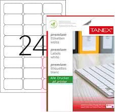 TANEX TVW LAZER ETİKET TW-2024 100 LÜ 24 LÜ  BANT