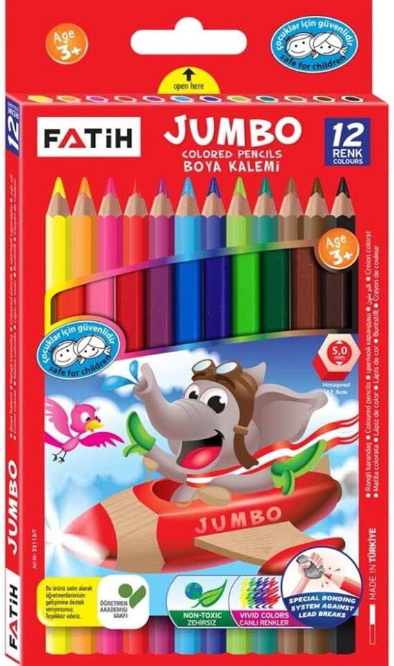 FATİH JUMBO TONBUL KEÇELİ KALEM 6 LI
