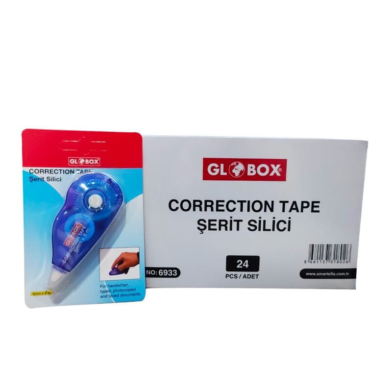 GLOBOX 6933 ŞERİT SİLİCİ 5MM*8M 24 LÜ