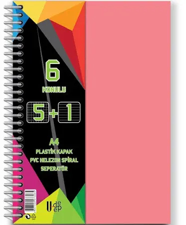 UDEP SPİRALLİ 5+1 DEFTER