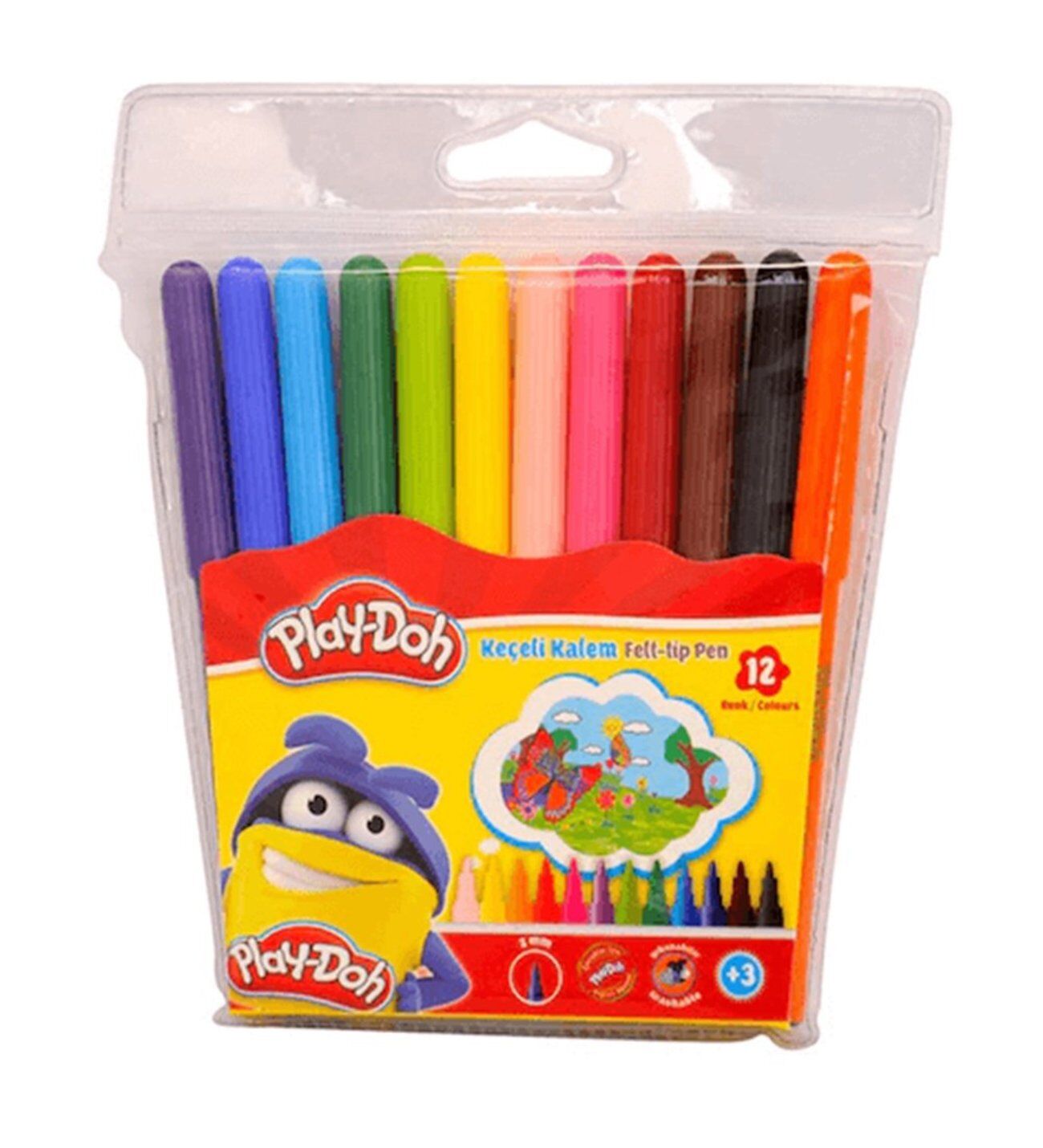 PLAY DOH KE005 12 RENK KEÇELİ KALEM 2 ML