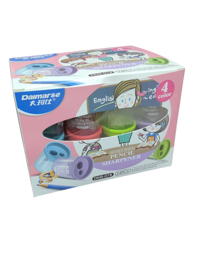 ZIZU KALEMTRAŞ DMS-078 SİLİNDİR HAZNELİ 2 DELİKLİ 24 LÜ