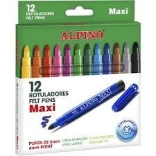 ALPİNO MAXI KEÇELİ KALEM 12 RENK