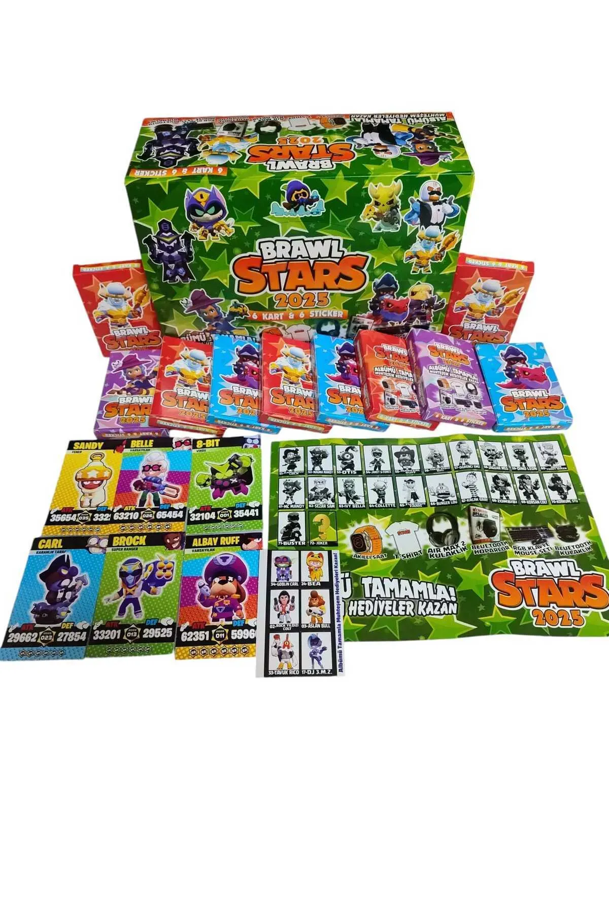 BRAWL STARS 2025 KARTLAR 24 LÜ
