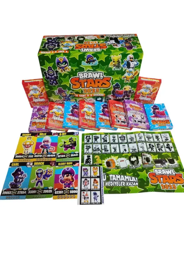 BRAWL STARS 2025 KARTLAR 24 LÜ