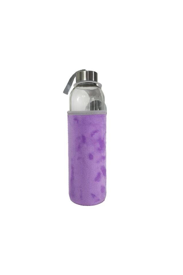 PELUŞ KILIFLI CAM MATARA 750 ML