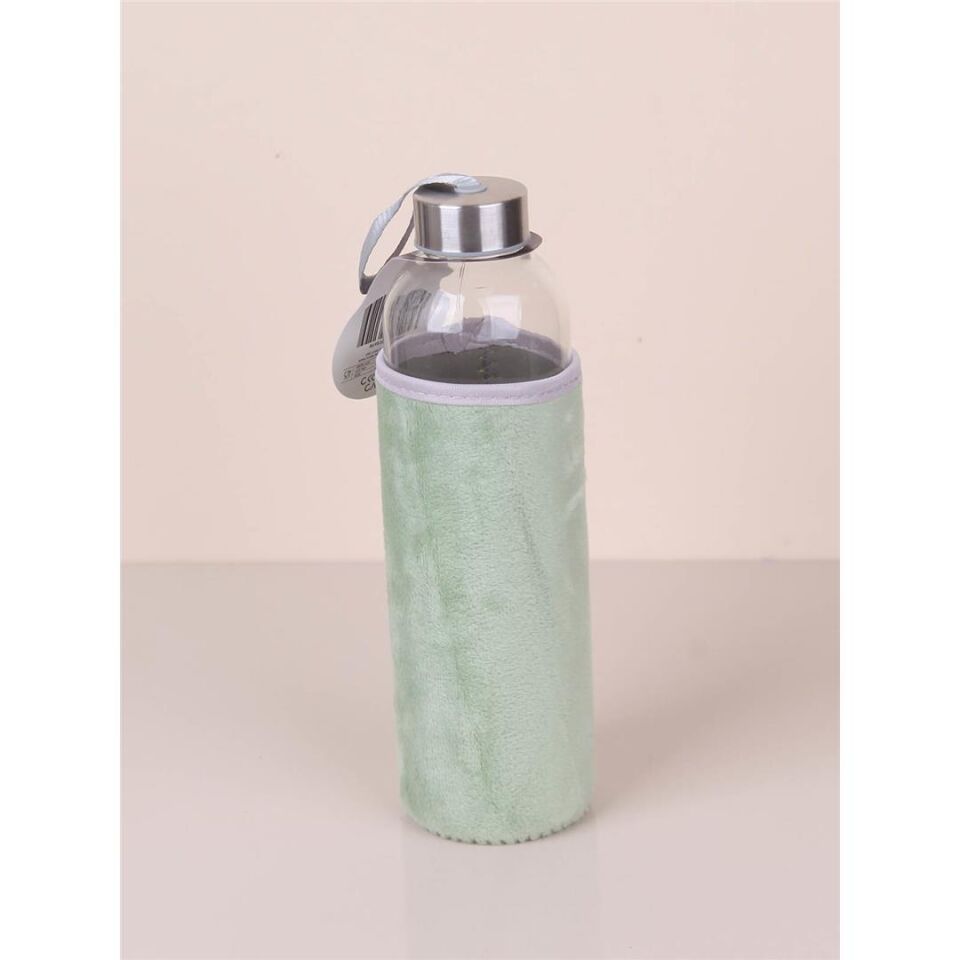PELUŞ KILIFLI CAM MATARA 750 ML