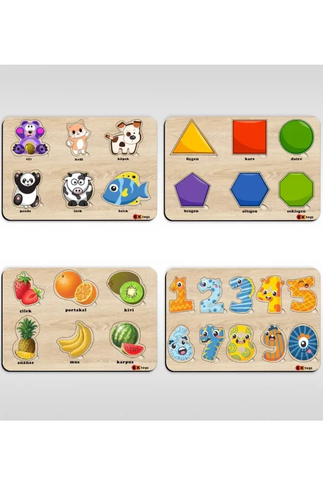 AHŞAP FİGÜRLÜ PUZZLE