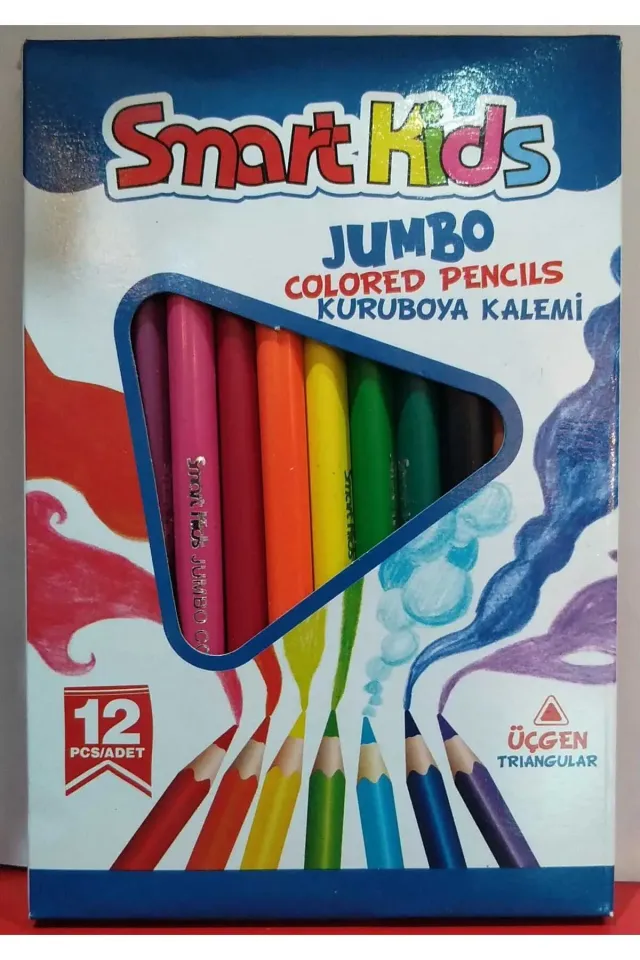 SMART KİDS JUMBO KURU BOYA 12 Lİ