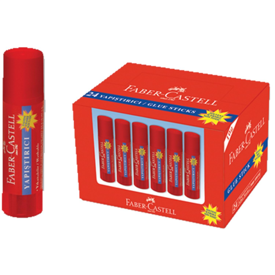FABER CASTELL GLUE STİCK 10 GR YAPIŞTIRICI 24 LÜ
