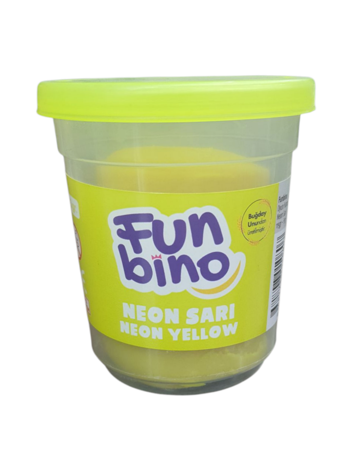FUN BİNO TEKLİ OYUN HAMURU NEON SARI 115 GR