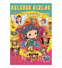 KELEBEK KIZLAR BOYAMA KİTABI