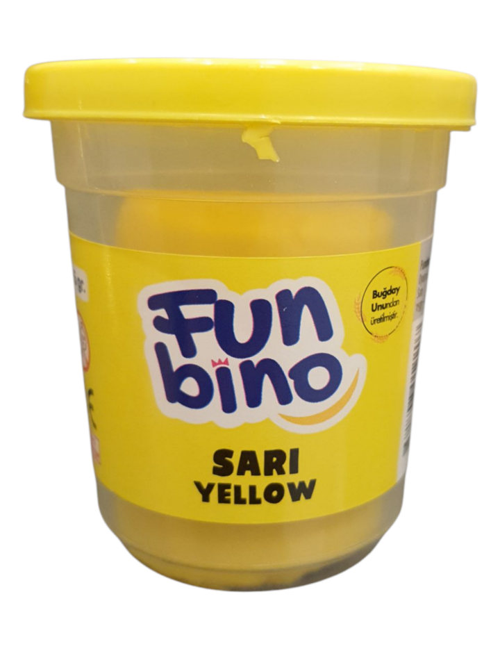 FUN BİNO TEKLİ OYUN HAMURU SARI 115 GR