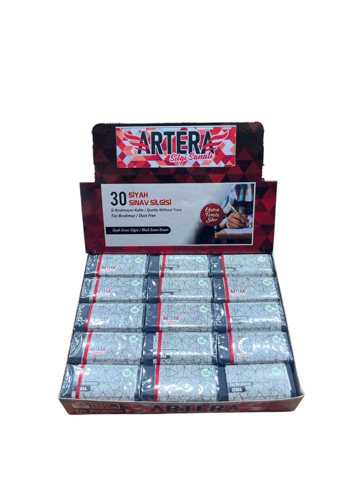 ARTERA SİYAH SINAV SİLGİSİ 30 LU