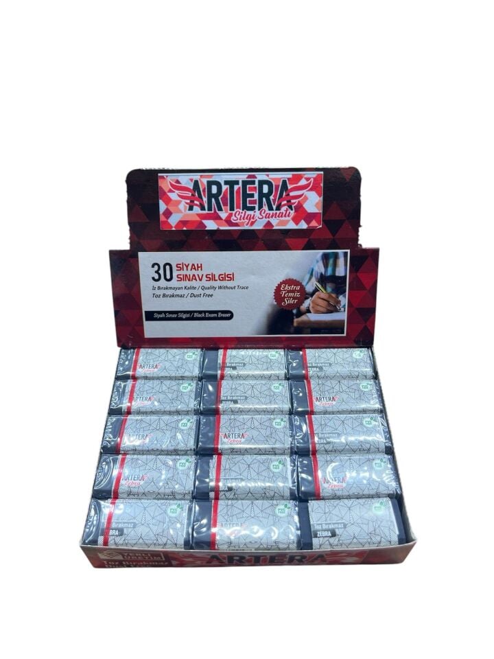 ARTERA SİYAH SINAV SİLGİSİ 30 LU