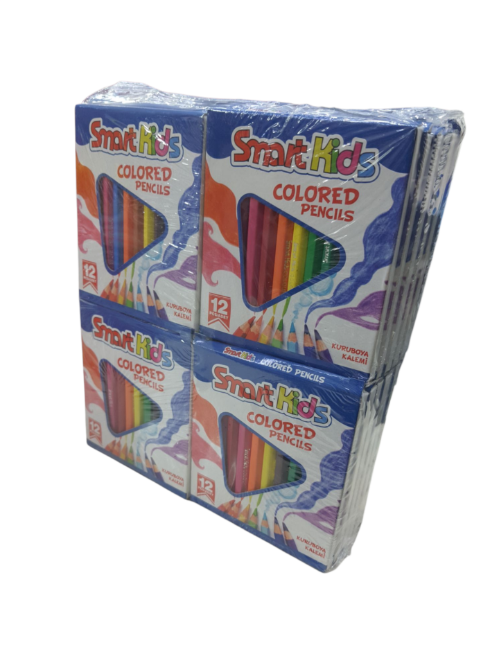 SMART KİDS 12 Lİ KISA KURU BOYA 24 LÜ
