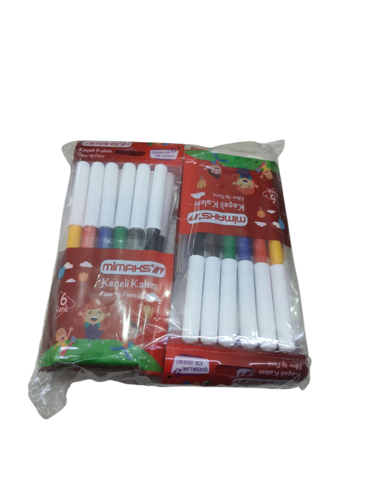 MİMAKS FPS-6 KEÇELİ KALEM 6 RENK 12 Lİ