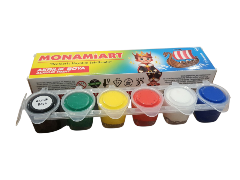 MONAMİART AKRİLİK BOYA 6 LI