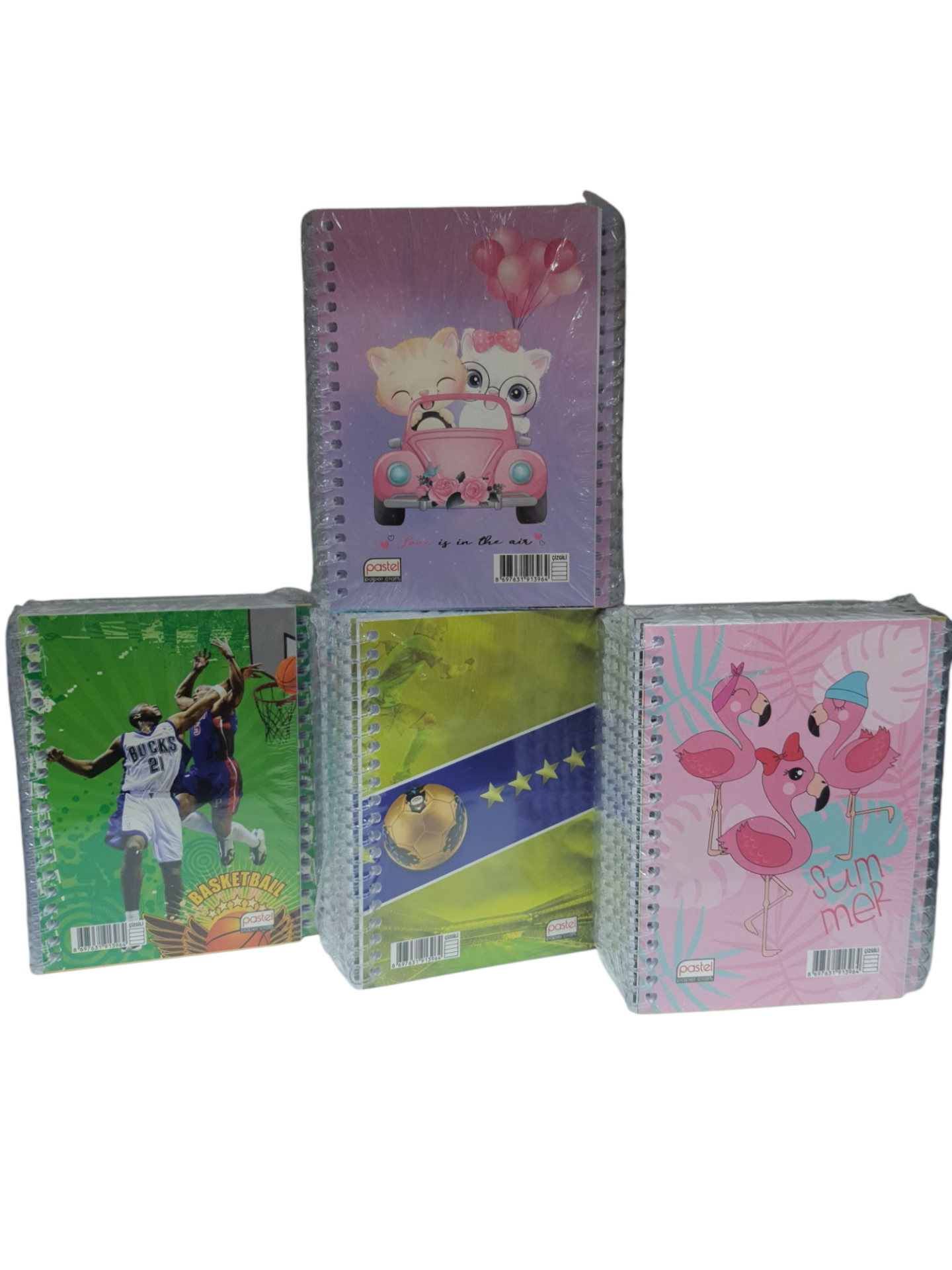 Pastel A6 12'li̇ Spi̇ralli̇ Karton Kapak Not Defteri̇