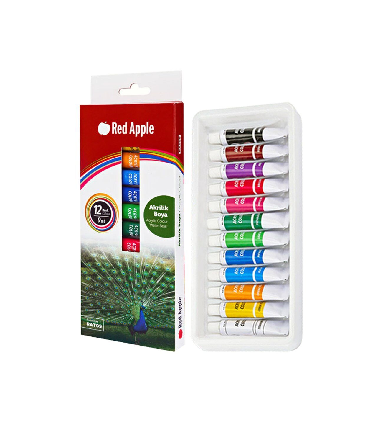 RED APPLE TÜP AKRİLİK BOYA 12 Lİ