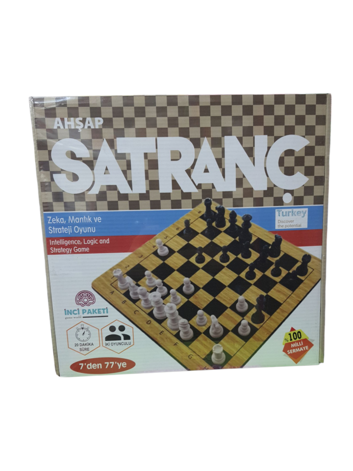 KUTULU AHŞAP SATRANÇ OYUNU
