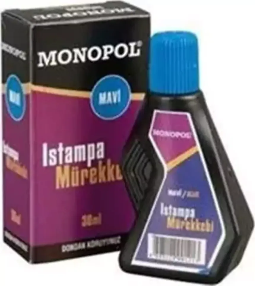 MONOPOL STAMPA MÜREKKEBİ MAVİ 12 Lİ