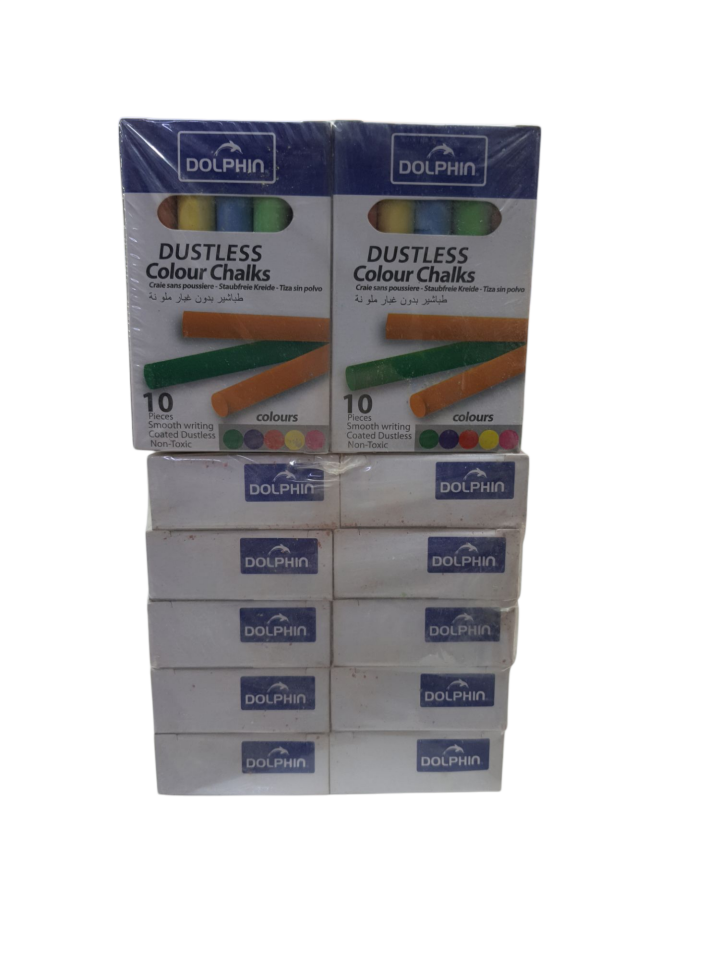 Dolphin 10'lu Renkli̇ Tebeşi̇r