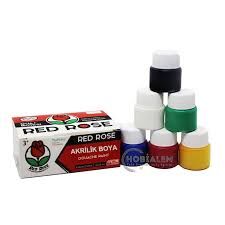 RED ROSE AKRİLİK 6 LI BOYA