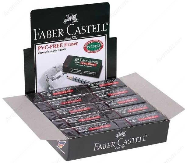 FABER CASTELL 188923 SİYAH SİLGİ PVC 20 Lİ
