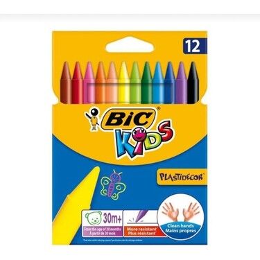 BİC SİLİNEBİLİR MUM BOYA 12 Lİ