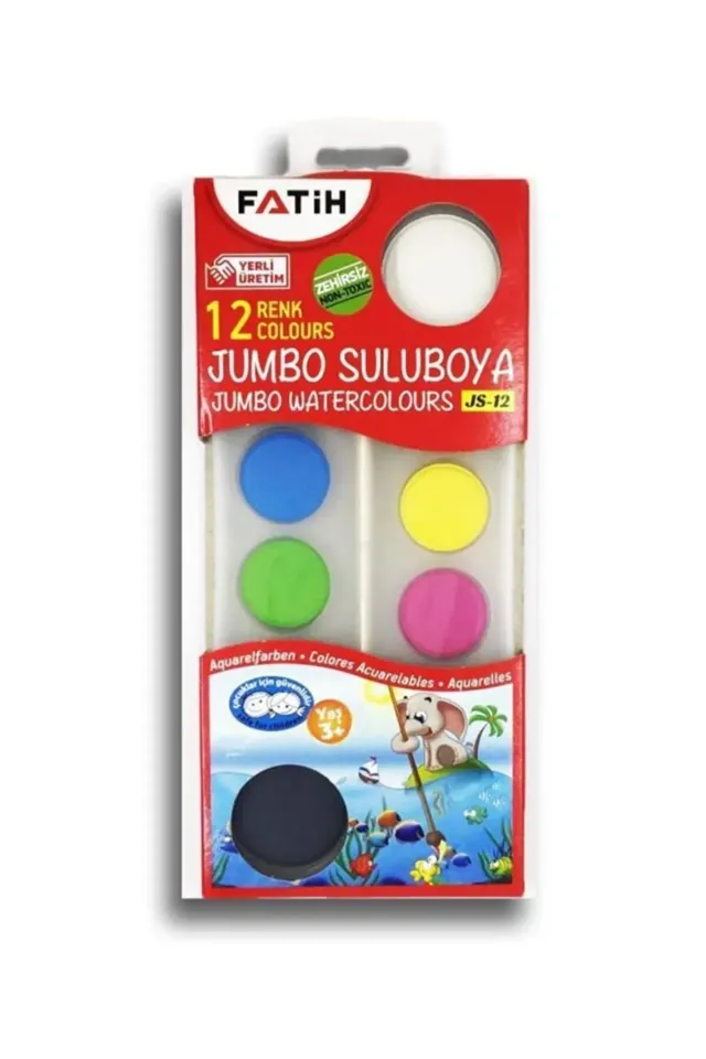 FATİH JUMBO SULU BOYA 12 Lİ