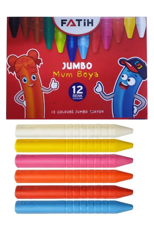 FATİH JUMBO MUM BOYA 12 LI
