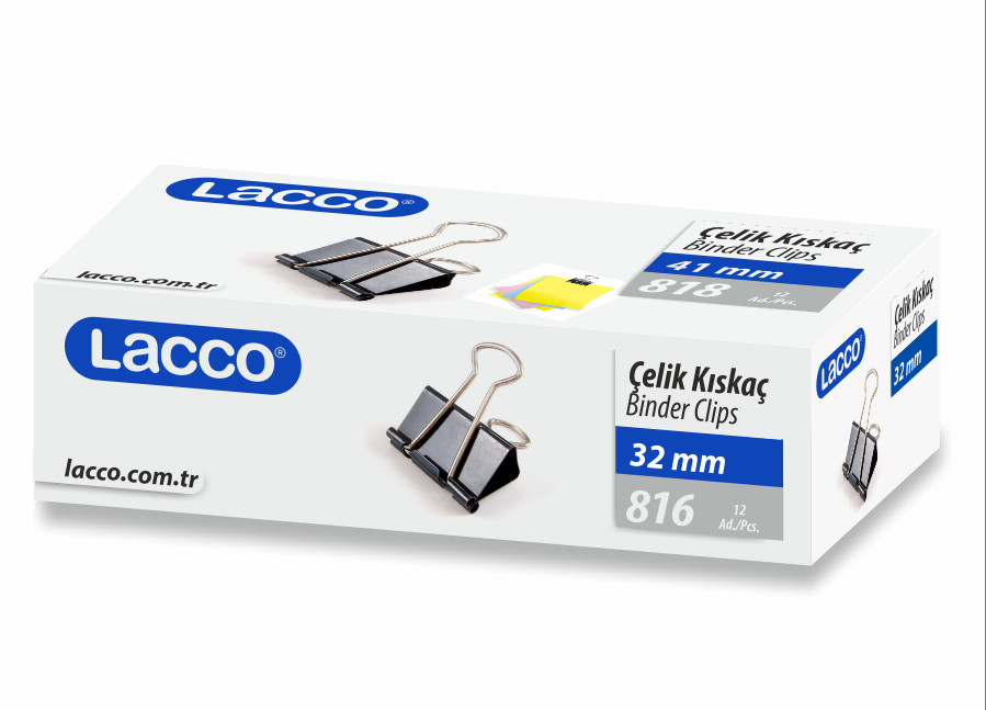 LACCO ÇELİK KISKAÇ 32 MM 12 Lİ